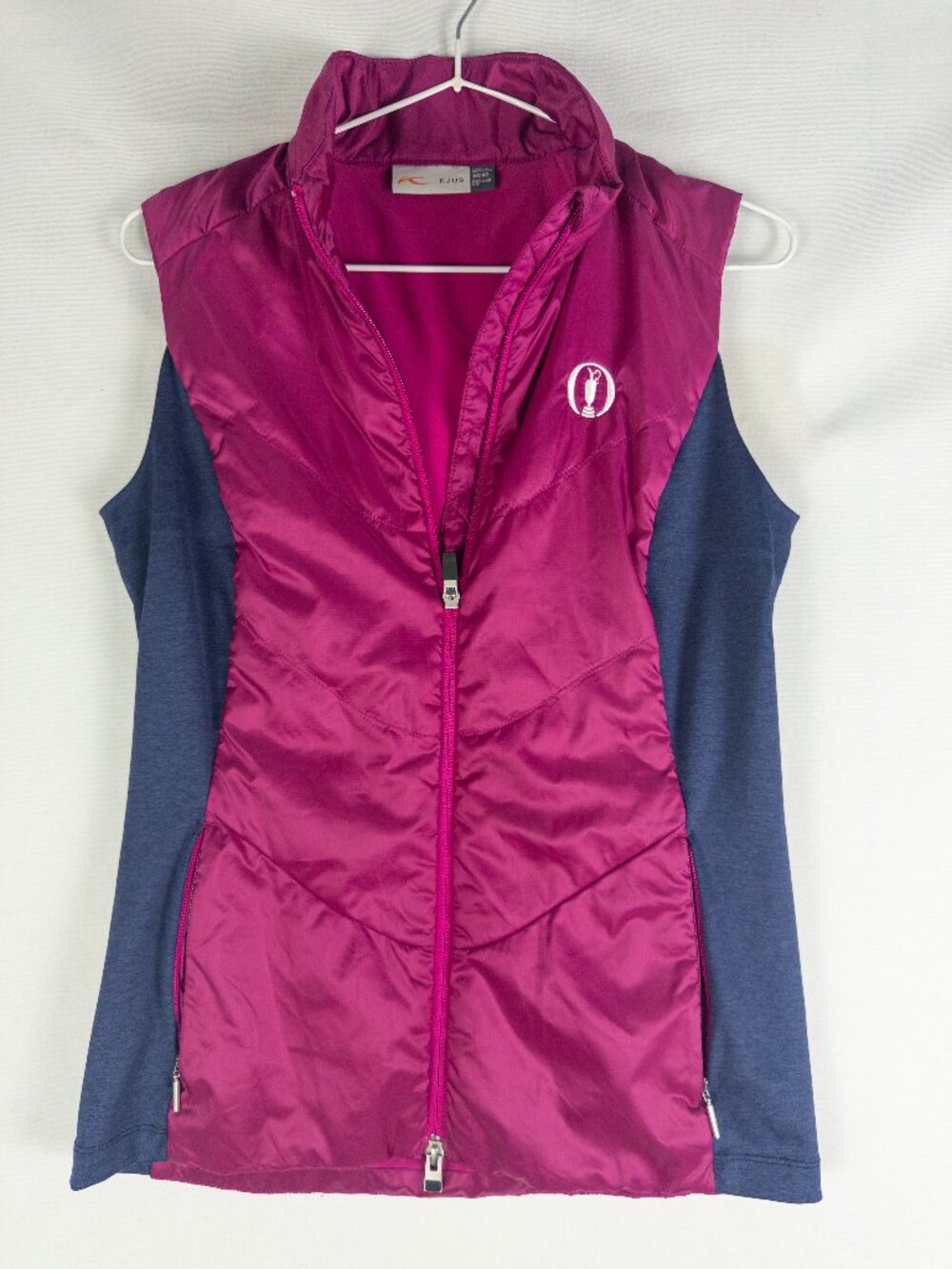 KJUS Women Radiation Vest Womens XS Magenta Pink Blue The Open Golf Country Club